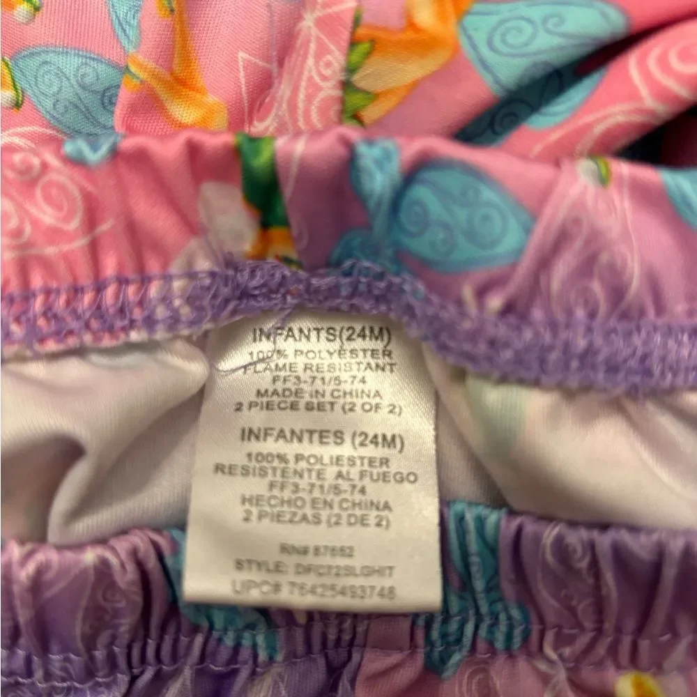 Disney Fairies Tinkerbell 2 piece pajama set
